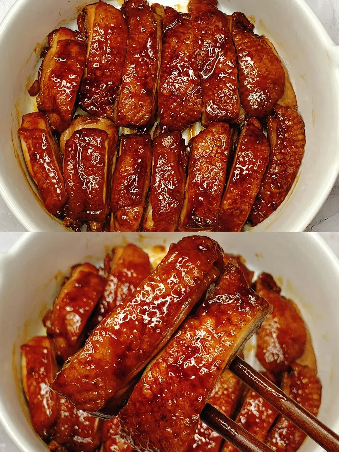 巨巨巨香的照烧鸡腿 一定要试试这个照烧鸡腿?好吃到哭！！鸡腿鲜嫩多汁，酱香浓郁，用汤汁拌饭，我能吃三大碗！做法容易，再也不用点外卖了！ 用料 · 鸡腿（3个）